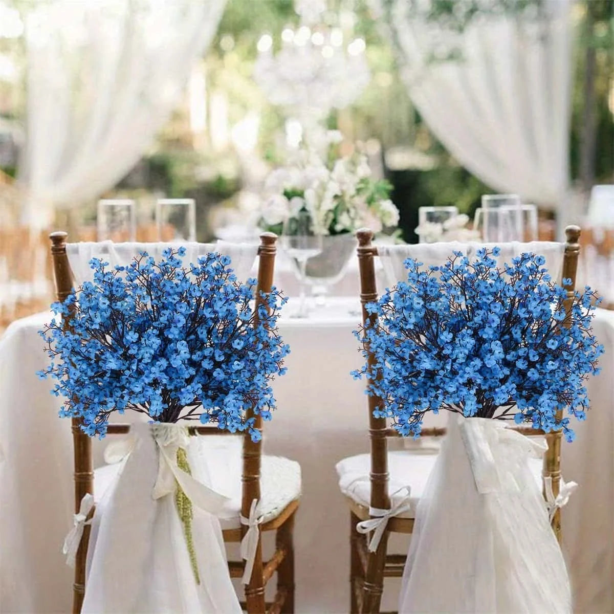 Artificial Baby’s Breath Gypsophila Bouquet – Silk Faux Flowers for Home Decor, Wedding Centerpieces, Christmas & New Year DIY Party Decorations