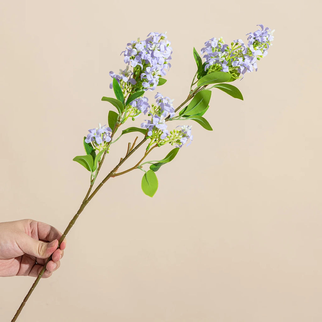 Artificial Lilac Silk Flower Branch