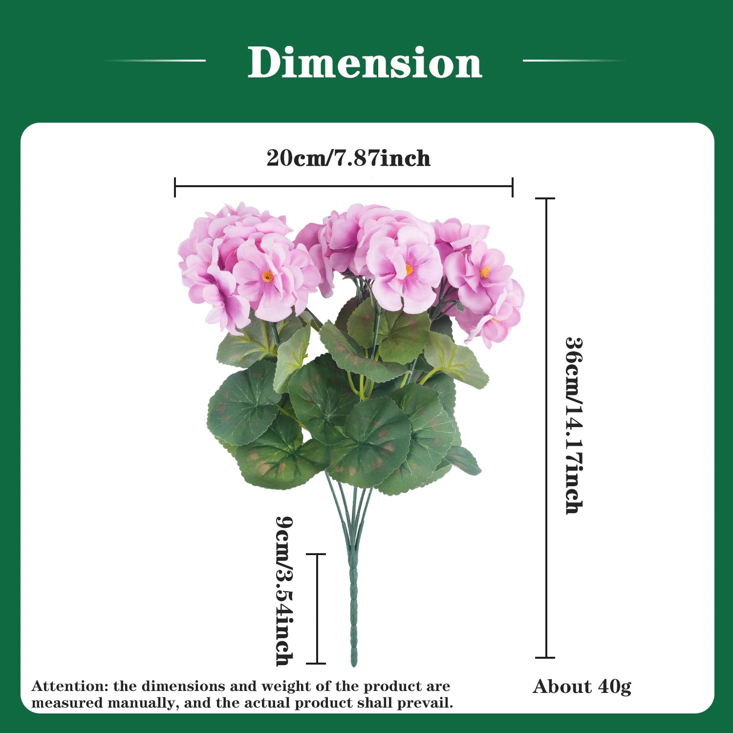 Artificial Begonia Silk Bouquet Bulk – 4/6Pcs