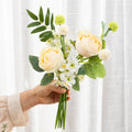 Artificial Rose Peony Variety Flower Bouquet – Fake Roses