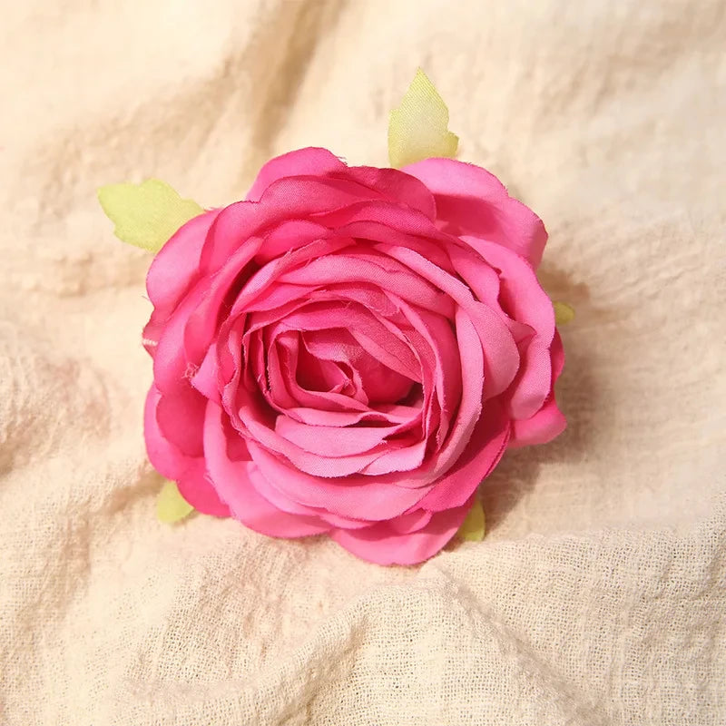 10 Heads Artificial Silk Rose Bouquet – Realistic Faux Roses for Wedding Centerpieces, Party Decor, Home & Garden Floral Arrangement, Valentine’s Day Gift