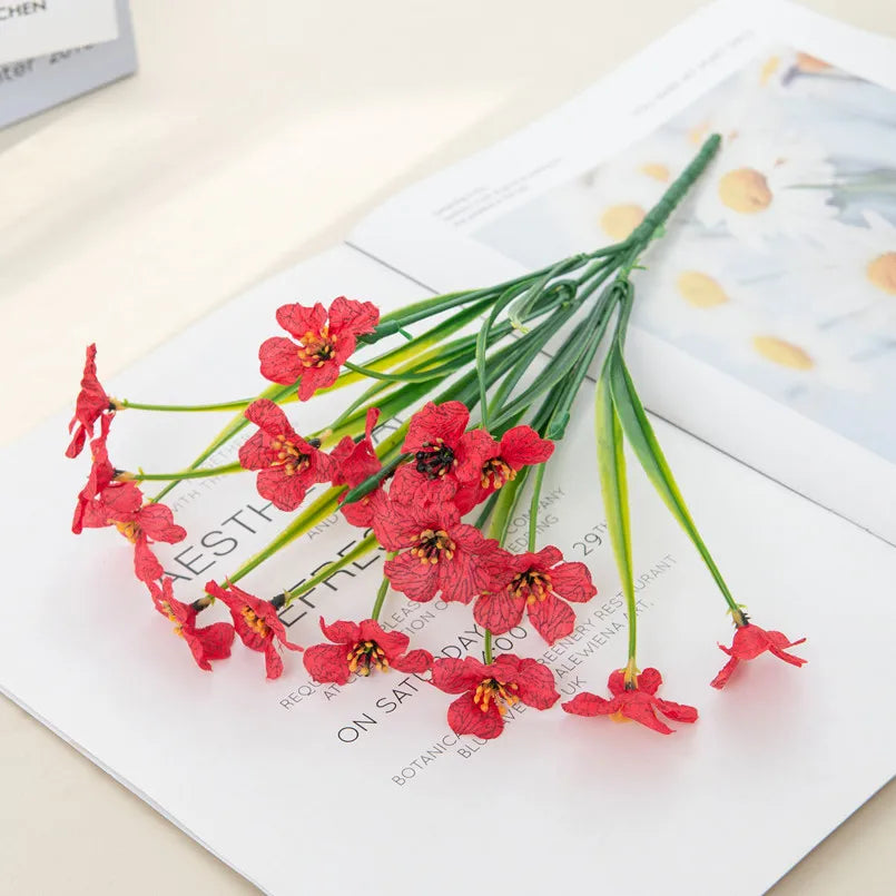 Artificial Carnation & Geranium Bushel Bouquet Outdoor