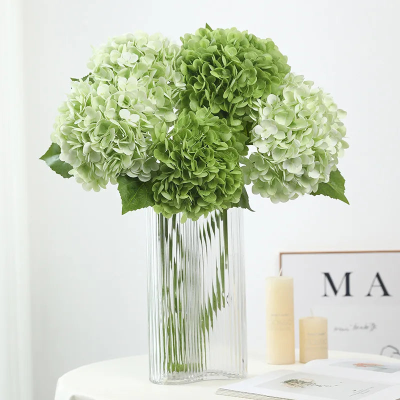 Real Touch Artificial Hydrangea Flowers Bulk – Large Latex Hydrangea Branches
