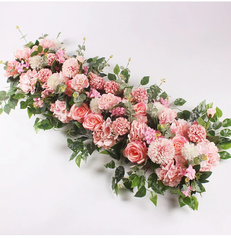 DIY Wedding Flower Wall Backdrop Bulk – Peony Rose Silk Floral Arch Row 50/100cm