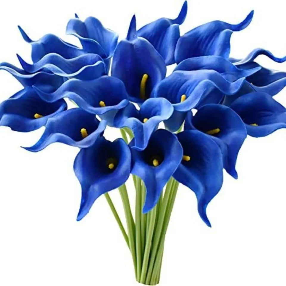 Bulk Real Touch Artificial Calla Lily Flowers (1/5/10/20 PCS) – Premium Latex Look Faux Calla Lily Bouquet