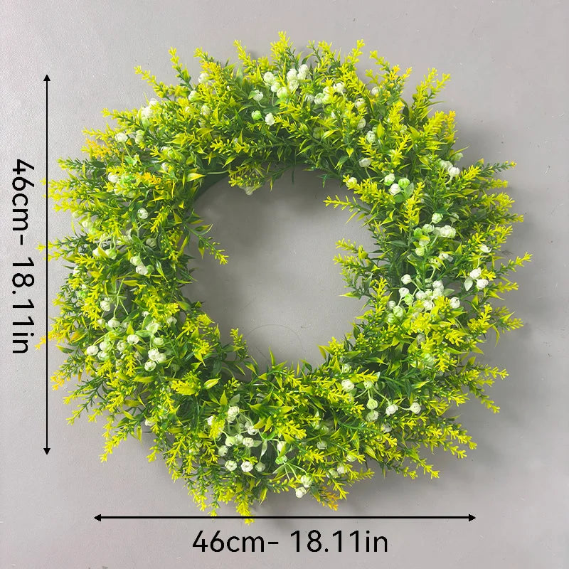 Artificial Lavender Wreath Set – Hanging Lavender Wreaths for Indoor/Outdoor