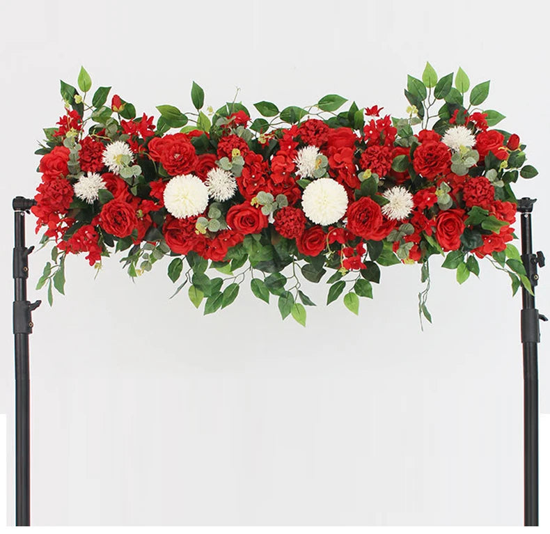 DIY Wedding Flower Wall Backdrop Bulk – Peony Rose Silk Floral Arch Row 50/100cm