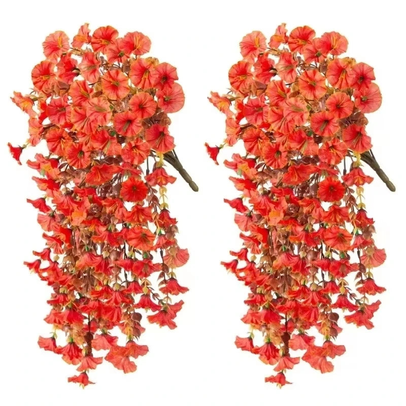 Artificial Morning Glory Flower Vine – Silk Hanging Floral Garland