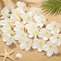 30pcs Hawaiian Plumeria Frangipani PU Artificial Flowers – Tropical DIY