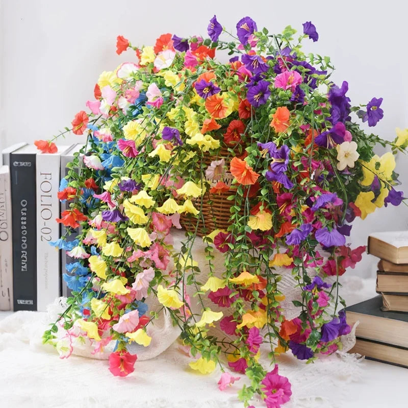 UV-Resistant Artificial Morning Glory Vines