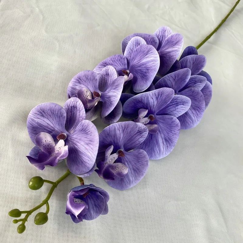 38" Artificial Butterfly Orchid Bouquet Bulk – 9-Head Faux Phalaenopsis Orchids