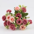 44CM Artificial Dandelion & Peony Bouquet Bulk – Faux Floral Arrangement White Pink