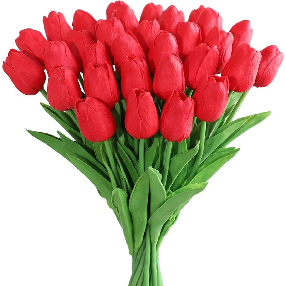 Real Touch Artificial Tulip Flowers Bulk (10/30pcs) – Premium Latex Faux Tulips