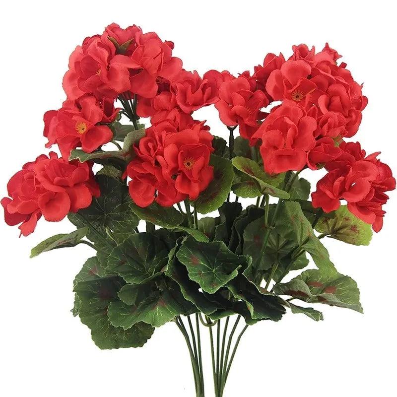 Artificial Begonia Flower Plant Bulk- Outdoor