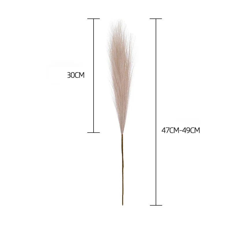 10PCS Artificial Pampas Grass Bouquet Bulk – Silk Reed Grass Stems for Boho Wedding