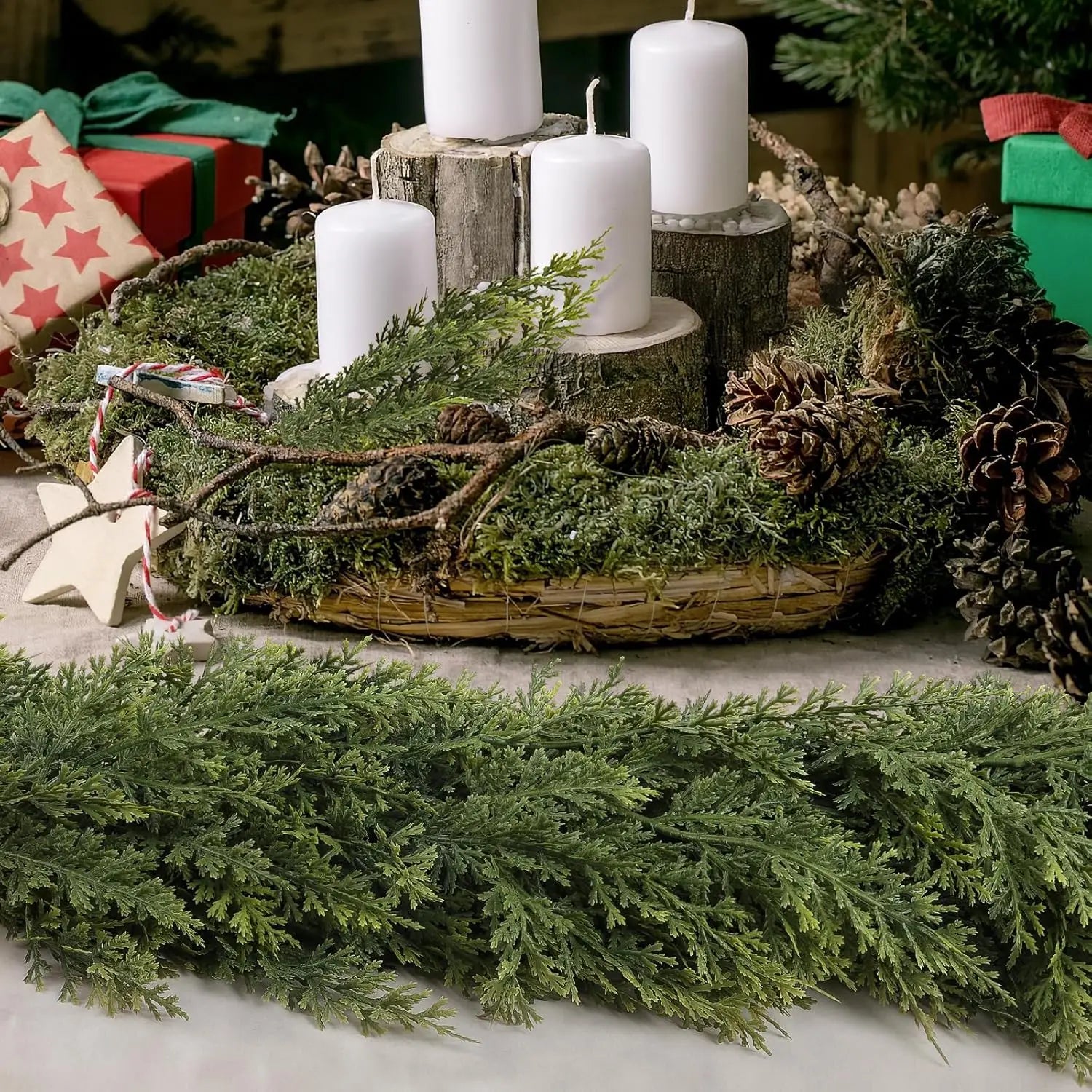 Artificial Cypress Pine Garland – Christmas Tree Branch