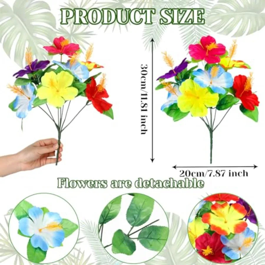 Artificial Hawaiian Hibiscus Bouquet – Tropical Party