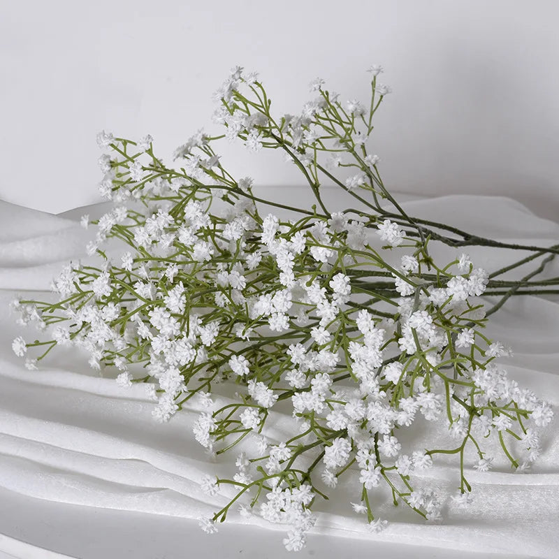 63cm Artificial Baby’s Breath Bouquet – 108 Heads Gypsophila Faux Flowers for Wedding Decor, DIY Floral Arrangements, Home Centerpieces, Party Decorations