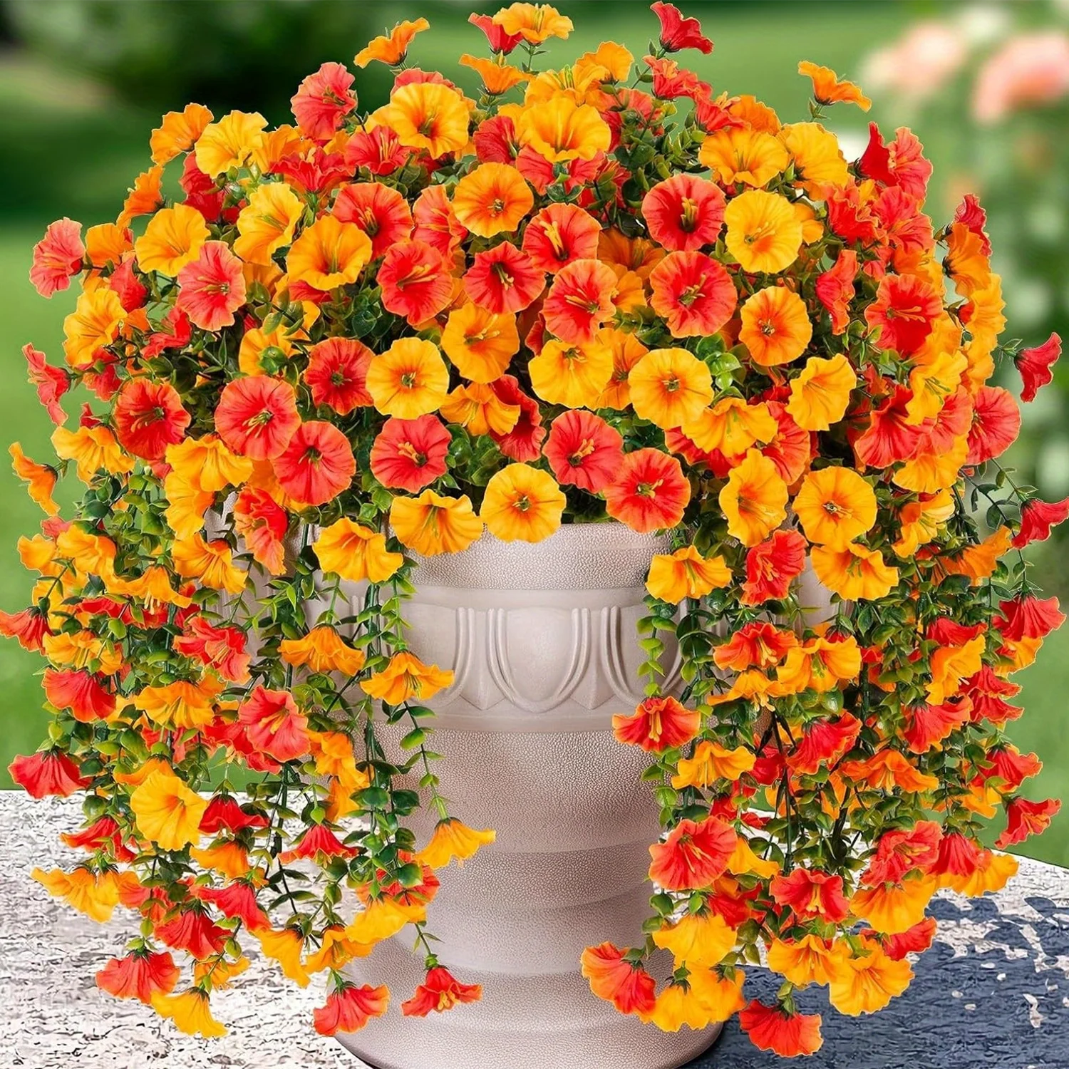 Artificial Morning Glory Flower Vine – Silk Hanging Floral Garland