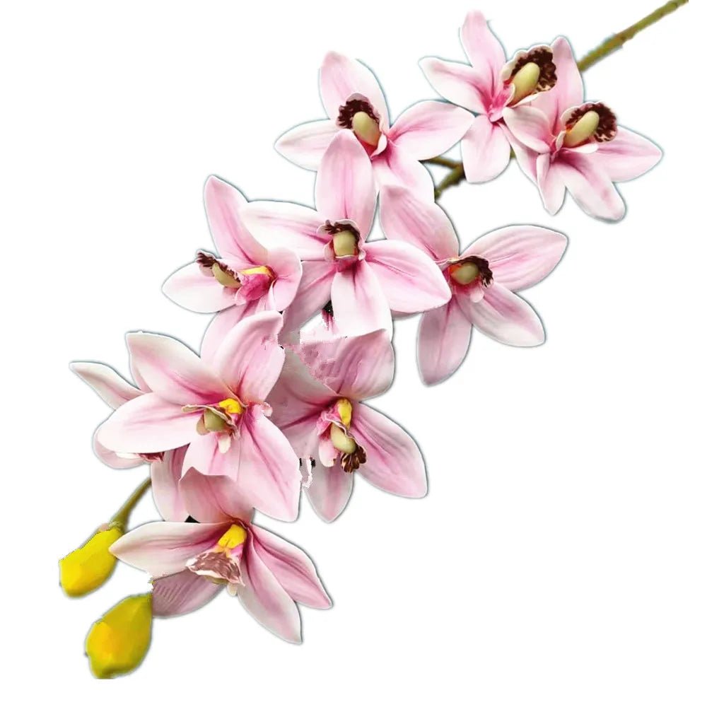 Artificial Cymbidium Orchid Stems Bulk (4PCS) – Real Touch Orchids