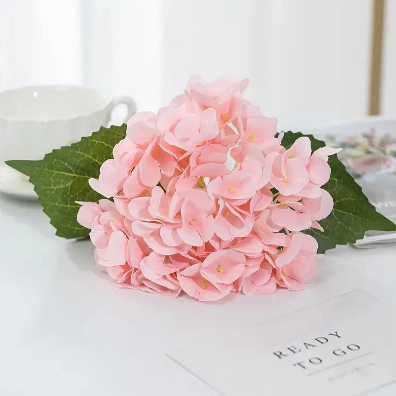 Bulk Artificial Silk Hydrangea Bouquet – Realistic Faux Hydrangea Flowers