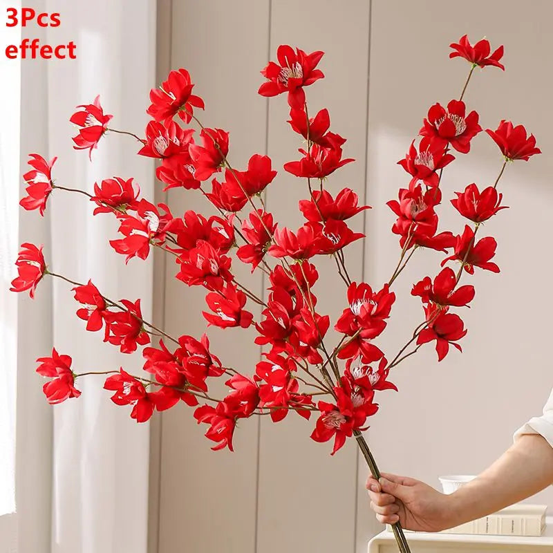 Artificial Sakura Cherry Blossom Bouquet (1/3 PCS) – Silk Cherry Blossom Flowers