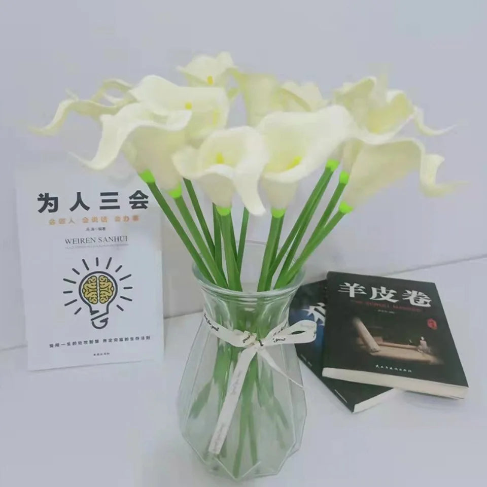 Bulk Real Touch Artificial Calla Lily Flowers (1/5/10/20 PCS) – Premium Latex Look Faux Calla Lily Bouquet