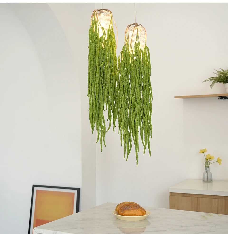 Artificial Green Foxtail Vine – Hanging DIY Floral Grass