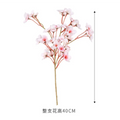8PCS Artificial Peach Blossom Stems Bulk – Silk Cherry Blossom Branches