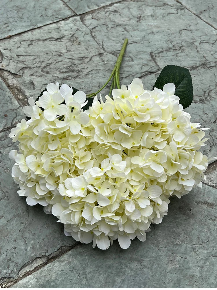 Artificial Hydrangea Bouquet – 5 Heads Silk Flowers