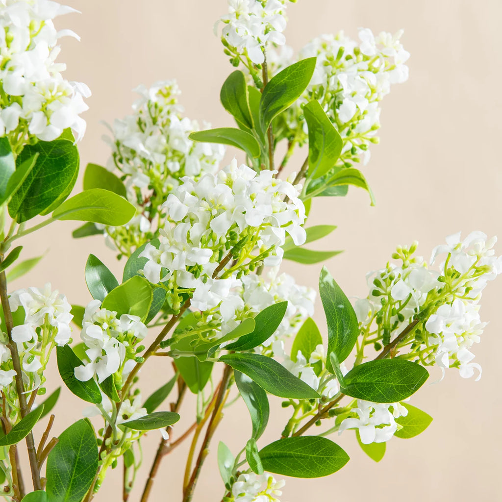 1/5PCS Silk Artificial Lilac Flowers Bulk – Realistic Faux Lilac Branches