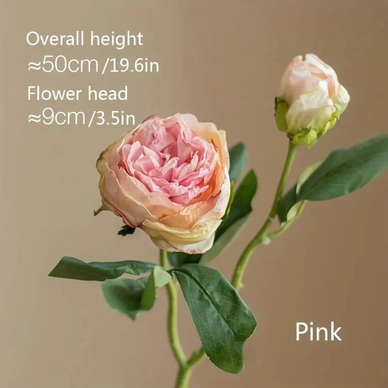 Artificial Peony Simulation Flowers | Realistic Faux Peony Heads for Home Décor, Living Room Styling, Dining Table Arrangements & Celebrations