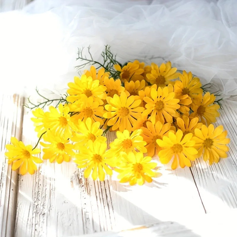 1/2/3PCS Artificial Daisy Flower Bouquet 50cm – Silk Faux Daisy Flowers Bulk