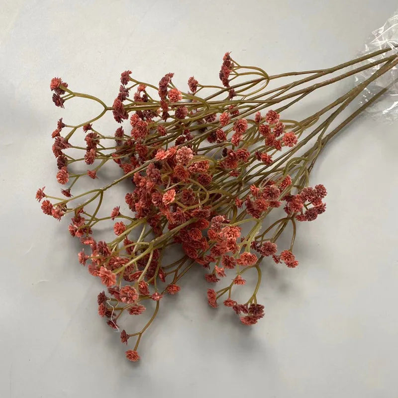 62CM Artificial Gypsophila Bouquet Bulk – Baby’s Breath Soft Rubber Silk Faux Flowers