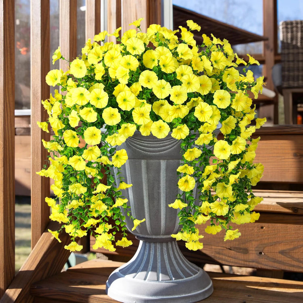 Artificial Morning Glory Flower Vine – Silk Hanging Floral Garland