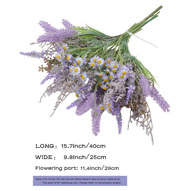 Artificial Lavender Bouquet Purple – Realistic Fake Lavender Flowers