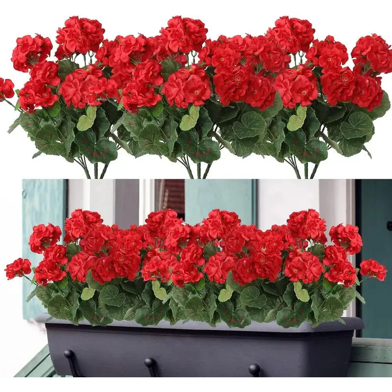 Artificial Silk Begonia Flowers Bulk – UV Resistant Outdoor