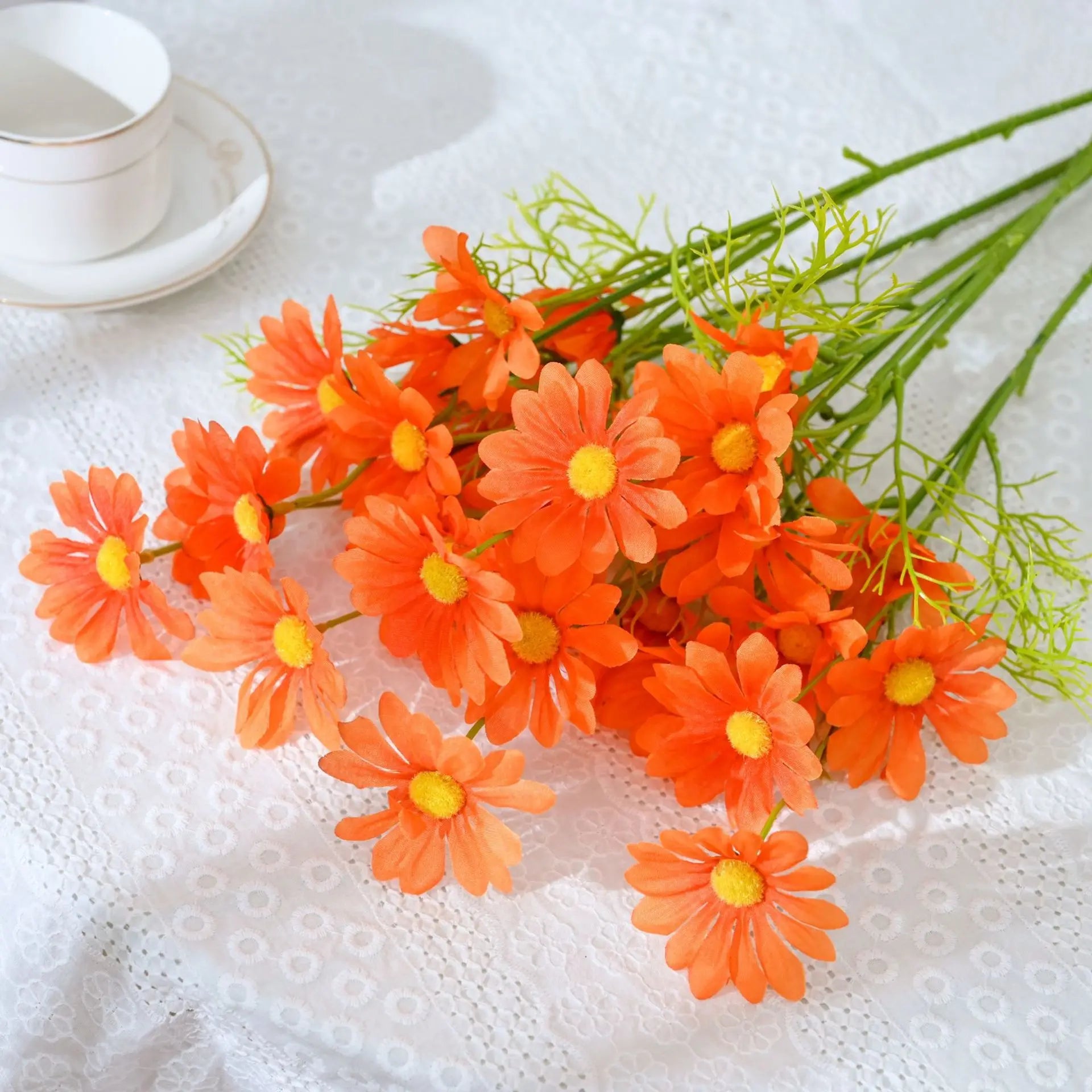 1/2/3PCS Artificial Daisy Flower Bouquet 50cm – Silk Faux Daisy Flowers