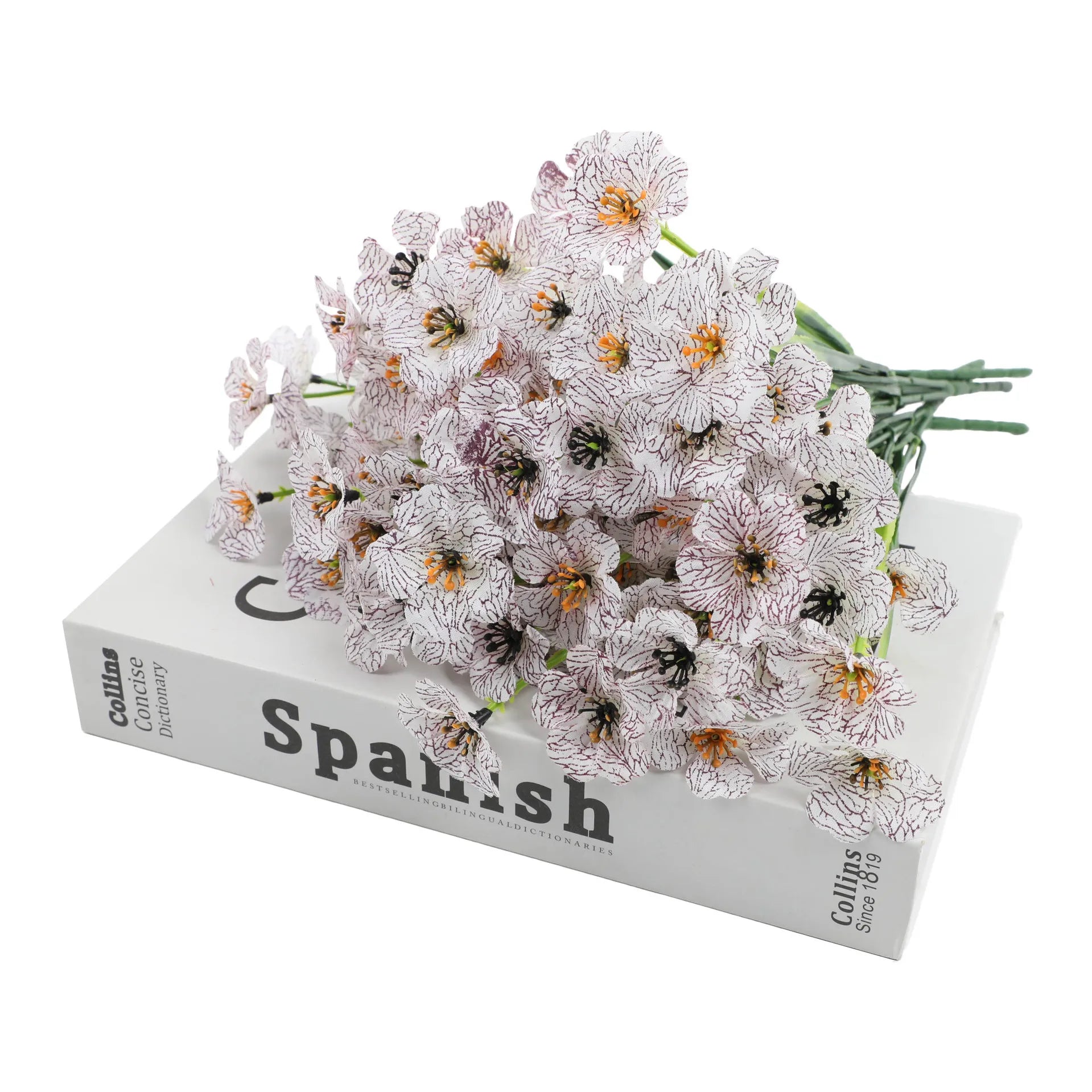 UV Resistant Artificial Purple Spring Flowers – Faux Plastic Outdoor Plants for Garden Beds, Patio Decor, Home Landscaping, and Car Decoration