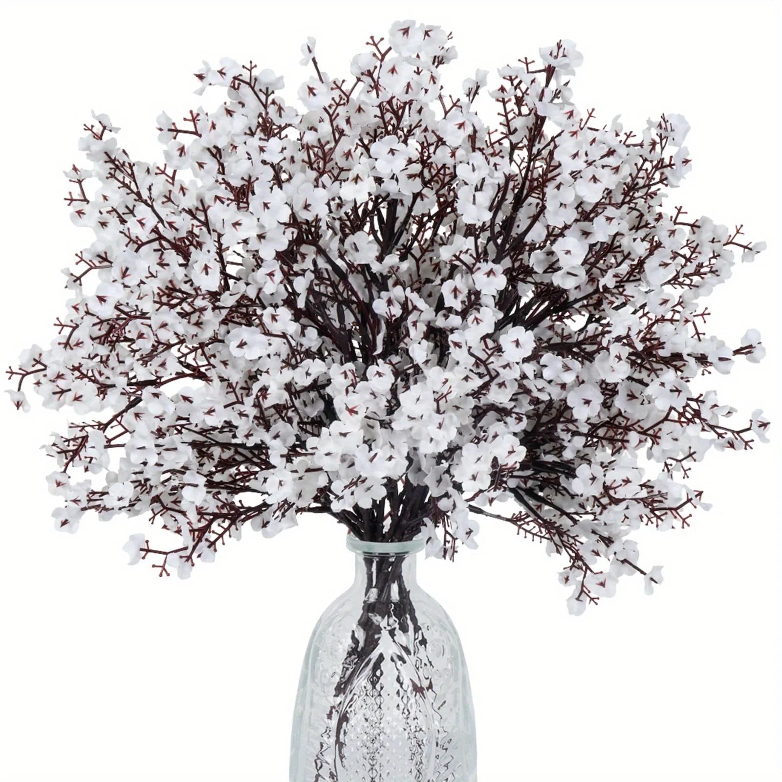 Artificial Baby’s Breath Gypsophila Bouquet – Silk Faux Flowers for Home Decor, Wedding Centerpieces, Christmas & New Year DIY Party Decorations