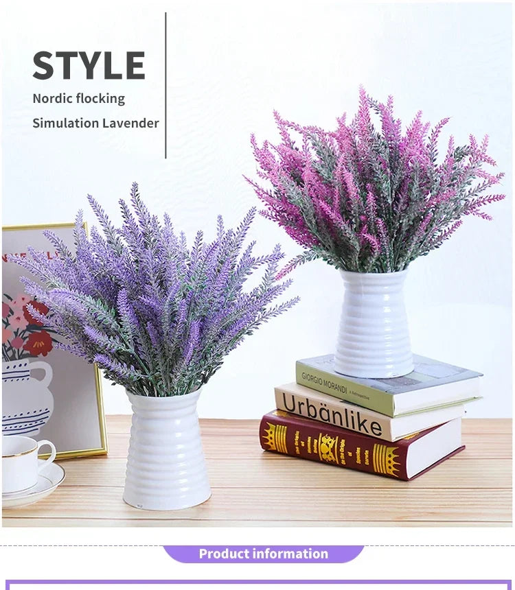 Artificial Purple Lavender Flowers – Fake Lavender Stems