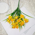 Artificial Daffodil Flowers UV Resistant – Realistic Faux Daffodil Plants Bulk