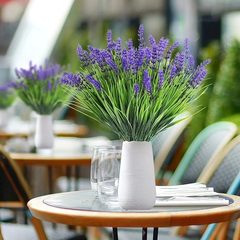 Artificial Lavender Grass Stems Bulk – Realistic Lavender Plants for Indoor & Outdoor