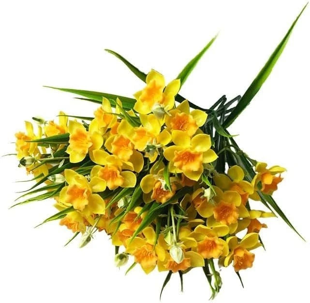 Artificial Narcissus Daffodil Silk Flowers