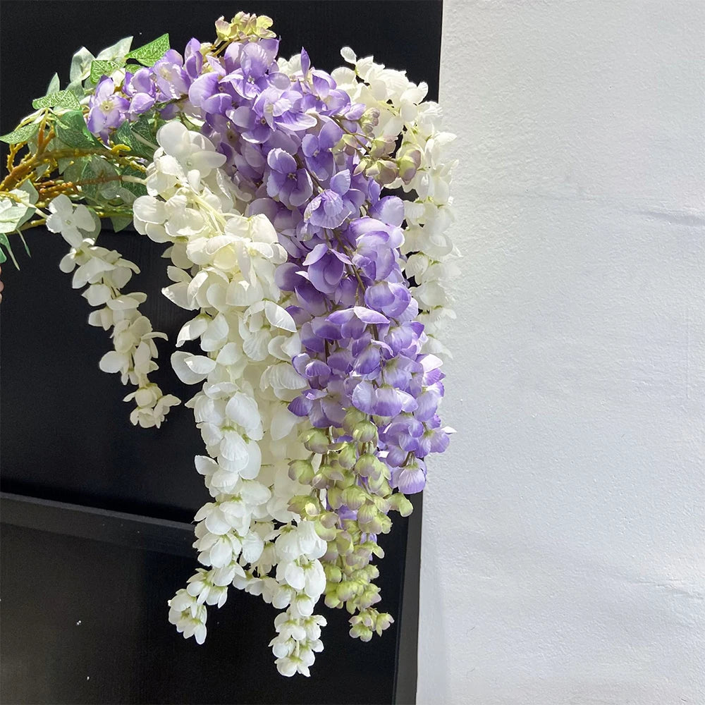 Artificial Wisteria Flower Garlands 5 Forks – Silk Hanging Vine