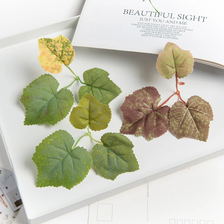 Artificial Grape Leaf Greenery – Silk Fake Leaves