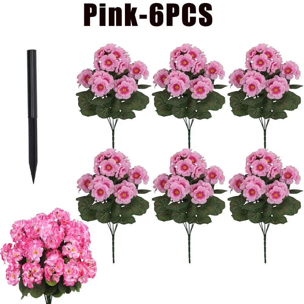 Fake Begonia Flower Plants Bulk – Artificial