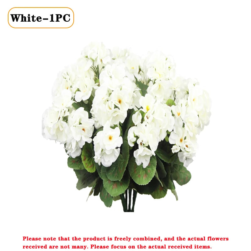 Artificial Begonia Flowers Bulk 1–8PCS