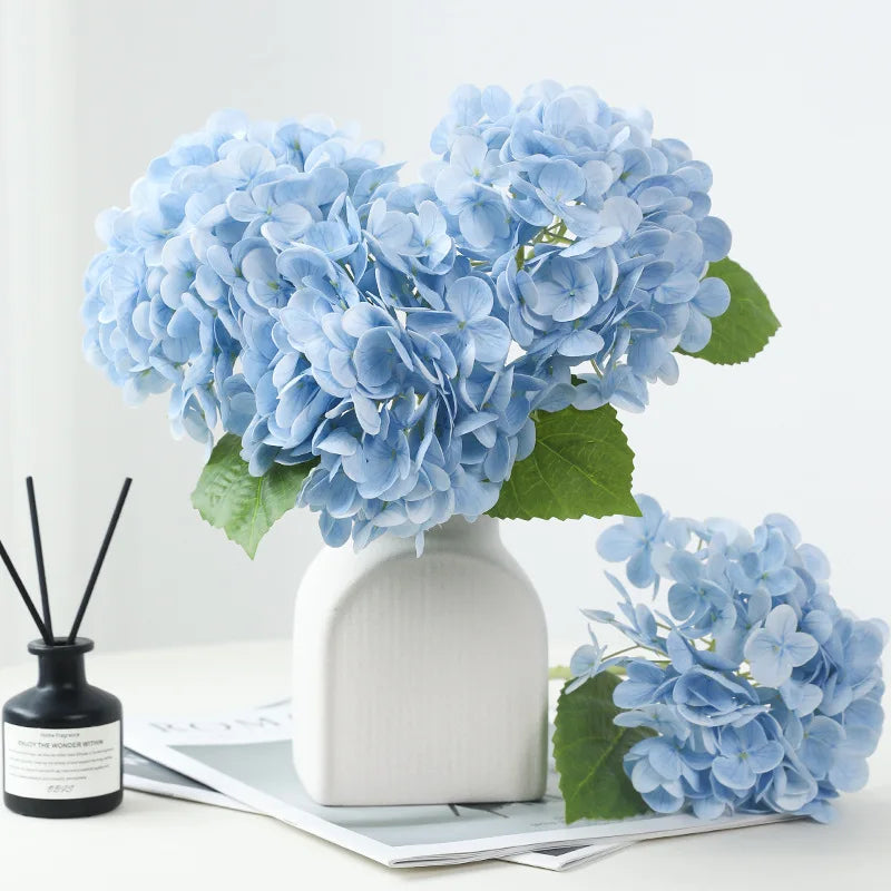 Real Touch Artificial Hydrangea Flowers Bulk – Large Latex Hydrangea Branches