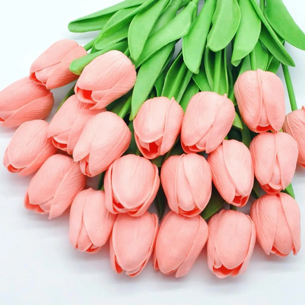 Bulk Artificial Real Touch Tulips – Latex Faux Tulip (10PCS)